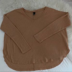 waffle knit long sleeve